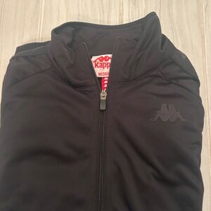 Kappa Black Jacket with Logo